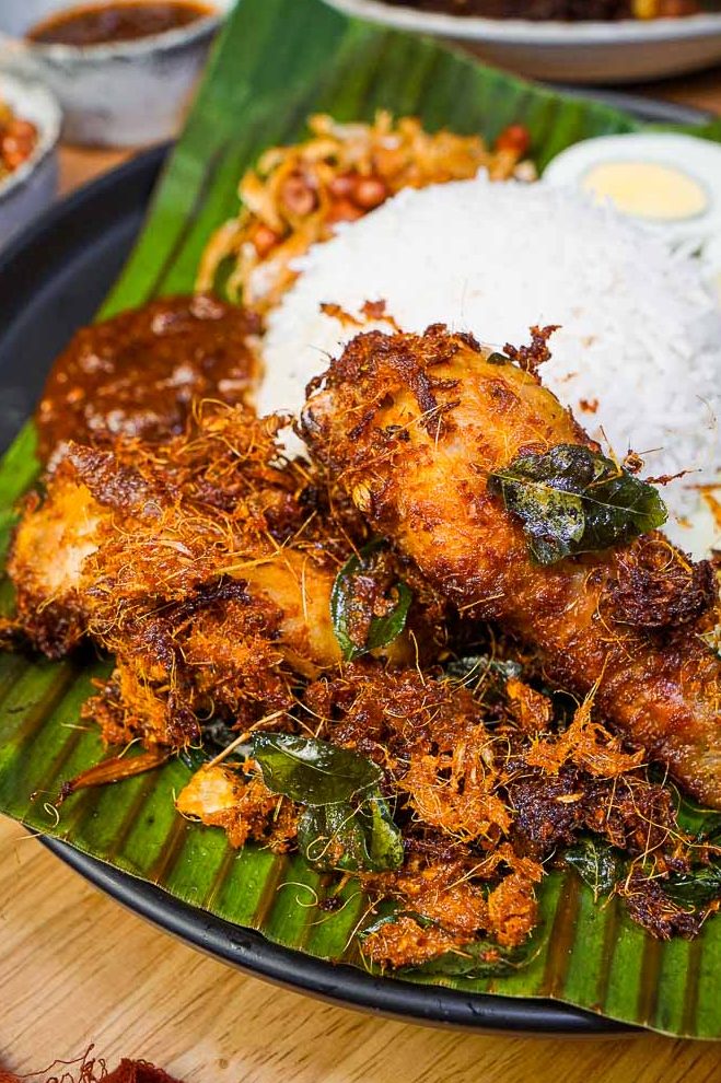 Indian Homecooked Nasi Lemak Ayam Berempah + Nasi Tomato 1 indian homecooked nasi lemak ayam berempah nasi tomato